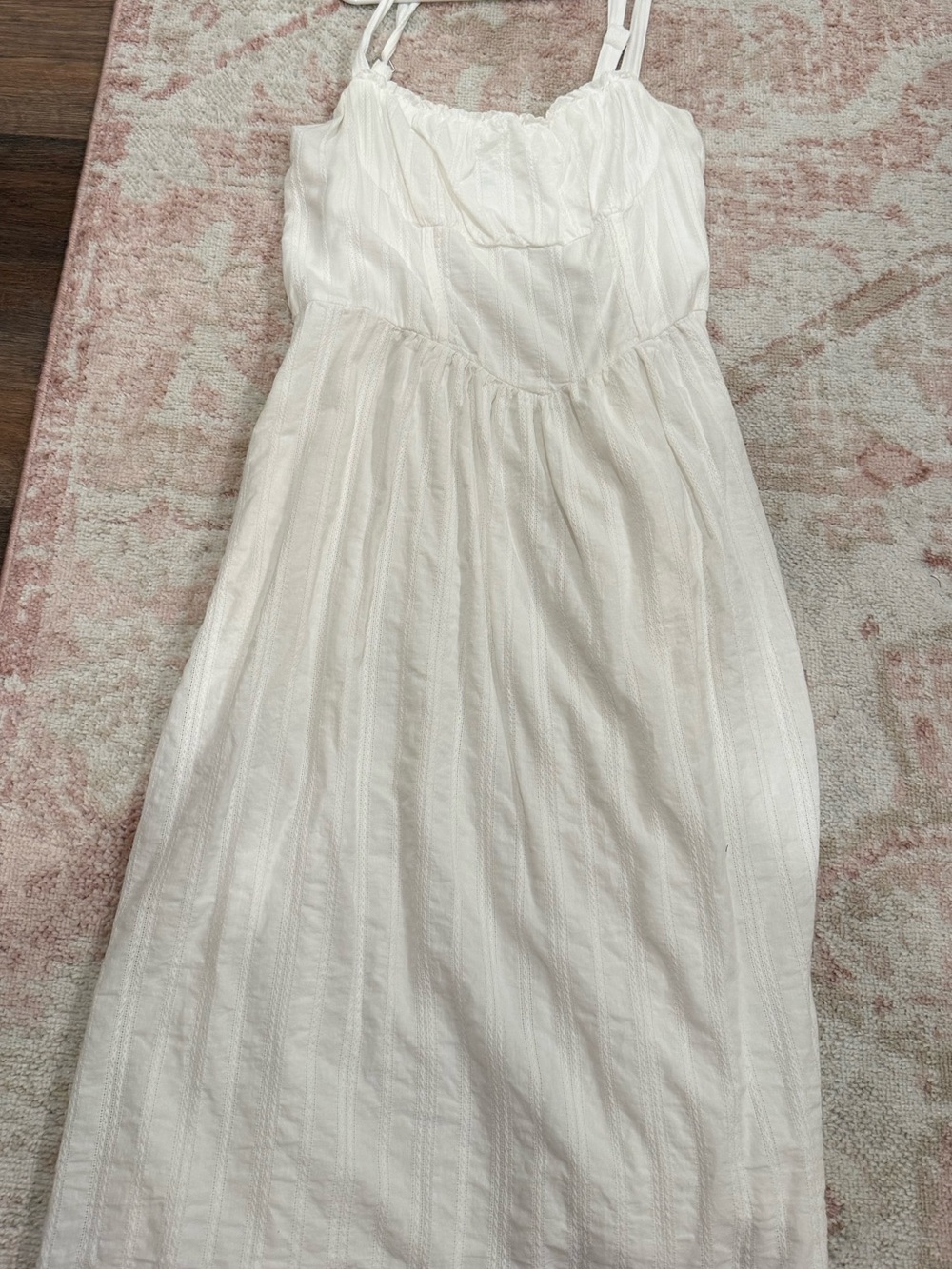 wild fable white/cream Maxi Dress with Thin Straps